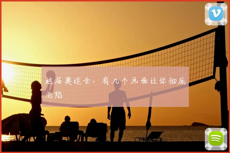 这届奥运会，有几个画面让你彻底沦陷